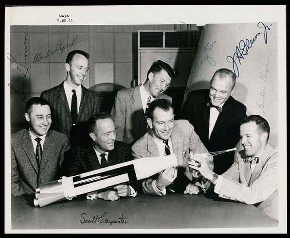 Carpenter,Cooper,Glenn,Grissom, Schirra,S