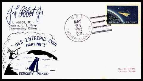 Scott Carpenter and Captain Abbott Autog
