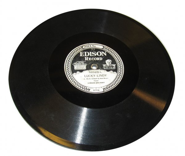 Edison Record "Lucky Lindy" Charles Lindbergh