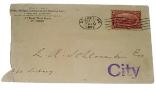 1898 Cover With Nickel Savings Cachet 