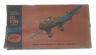 Serial Modeliz Tworzyw Sztcznycn 1960's PZL-P.23A: Serial Modeliz Tworzyw Sztcznycn 1960's PZL-P.23A Karas Dive Bomber Plastic Model Kit Manufacturer: Seria Modeliz Tworzyw Sztcznycn (Poland) Name of Model: PZL-P.23A Karas Dive Bomber Kit #:2T-14 Type