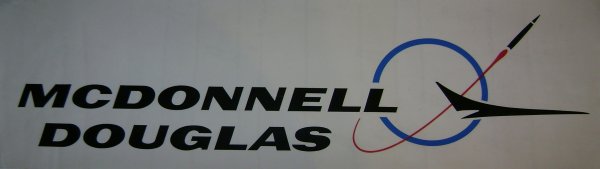 McDonnell Douglas Logo Banner: (40 x 12") McDonnell Douglas Logo Banner. Very good condition.