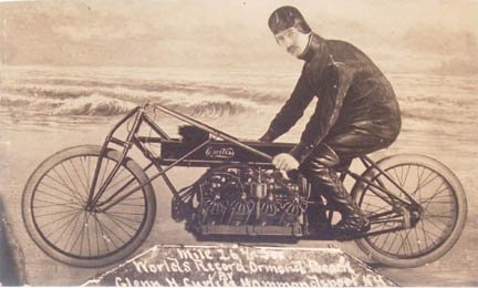 Glenn Curtiss Postcard 1907 Fastest Man in World - 4