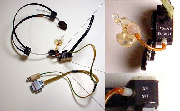 David Scott's Apollo 15 Lunar Headset: David Scott's Apollo 15 Lunar Headset Used on the Lunar Surface. (6 x 8"). Used by David Scott in the LM on the lunar surface, this item is complete with plastic earpiece custom molded for Scott and m