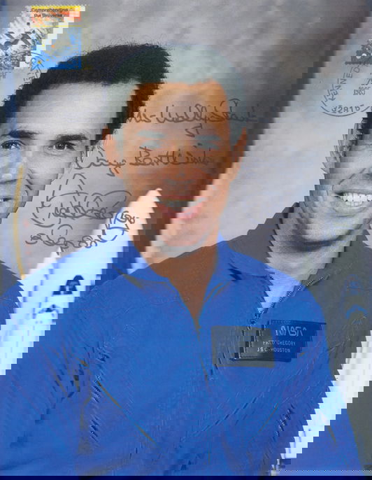 Frederick Gregory Autograph on a NASA color lithog: Frederick Gregory Autograph on a NASA color lithograph (8 x 10"). Gregory also flew on STS-51-B and STS-44. Very good condition.