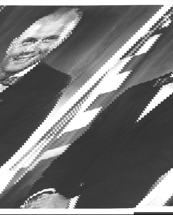 Mercury 6 Astronaut Glenn B&W 1959 NASA Photo: An official NASA-Marshall Space Flight Center black and white photograph (8 x 10") #3-1885-8 of astronaut John Glenn in his business suit. Excellent condition.