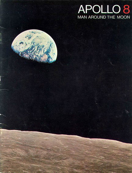 Apollo 8 Man Around the Moon 1969 NASA EP-66 Book: (24PP., soft cover, stapled). A well illustrated post-flight report detailing the Apollo 8 mission. Good condition.