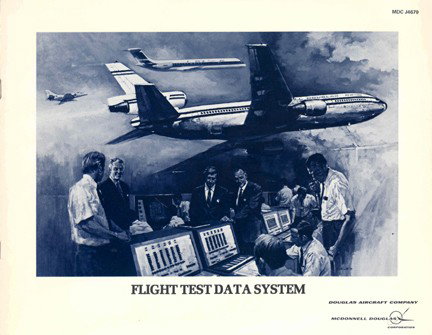 1981 Douglas DC8 DC9 DC10 Flight Test Report: (1981, 12pp, soft cover, stapled) This report describes the Douglas Flight Test Data system, which was successfully used in the development and certification of the DC-10, DC-9 and re-engined DC-8 com
