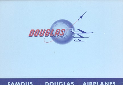 Lot of 37 Famous Douglas Airlines Lithographs: (8.50 x 6.50") includes specifications and history on the reverse. Good condition.
