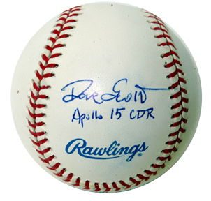 Apollo 15 David Scott Autographed Baseball: RARE! Years ago Scott decided not to autograph baseball. This is one of the few Scott signed, and they are rarely available. It is a Rawlings hardball, inscribed "Dave Scott Apollo 15 CDR". Signed in