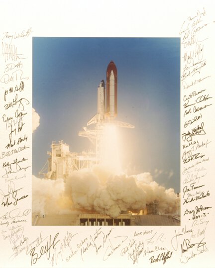 Astronaut-Signed Presentation Photo