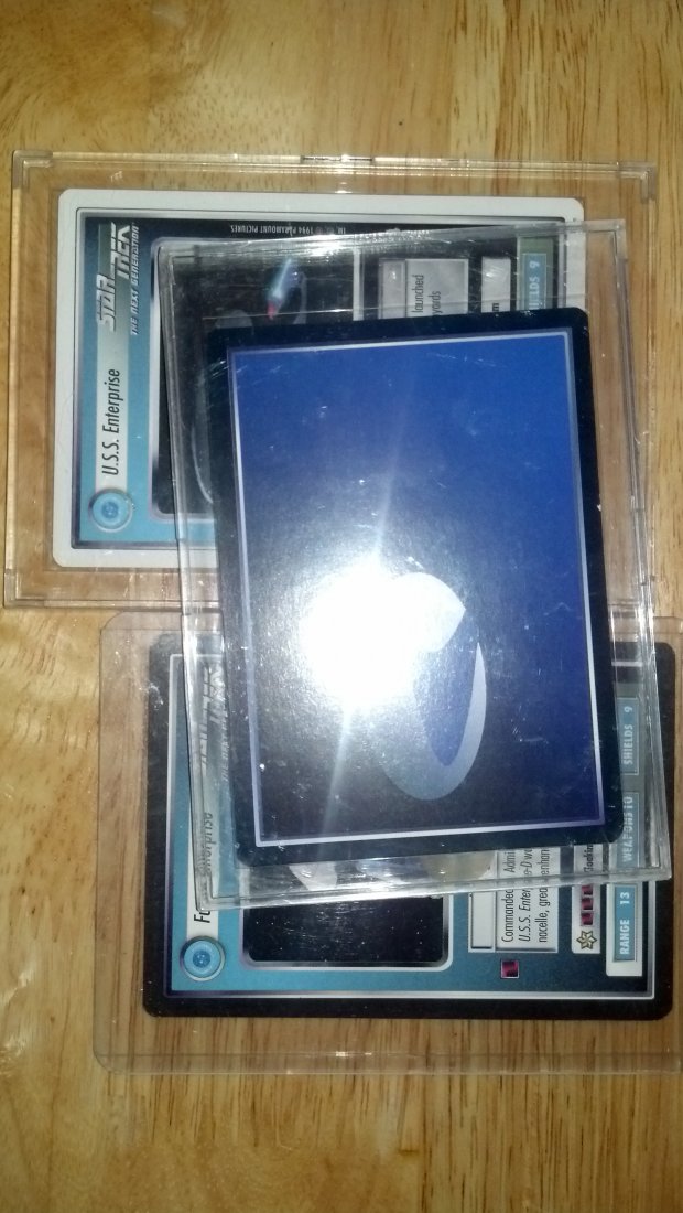 (3) STAR TREK NEXT GENERATION CARDS - 5