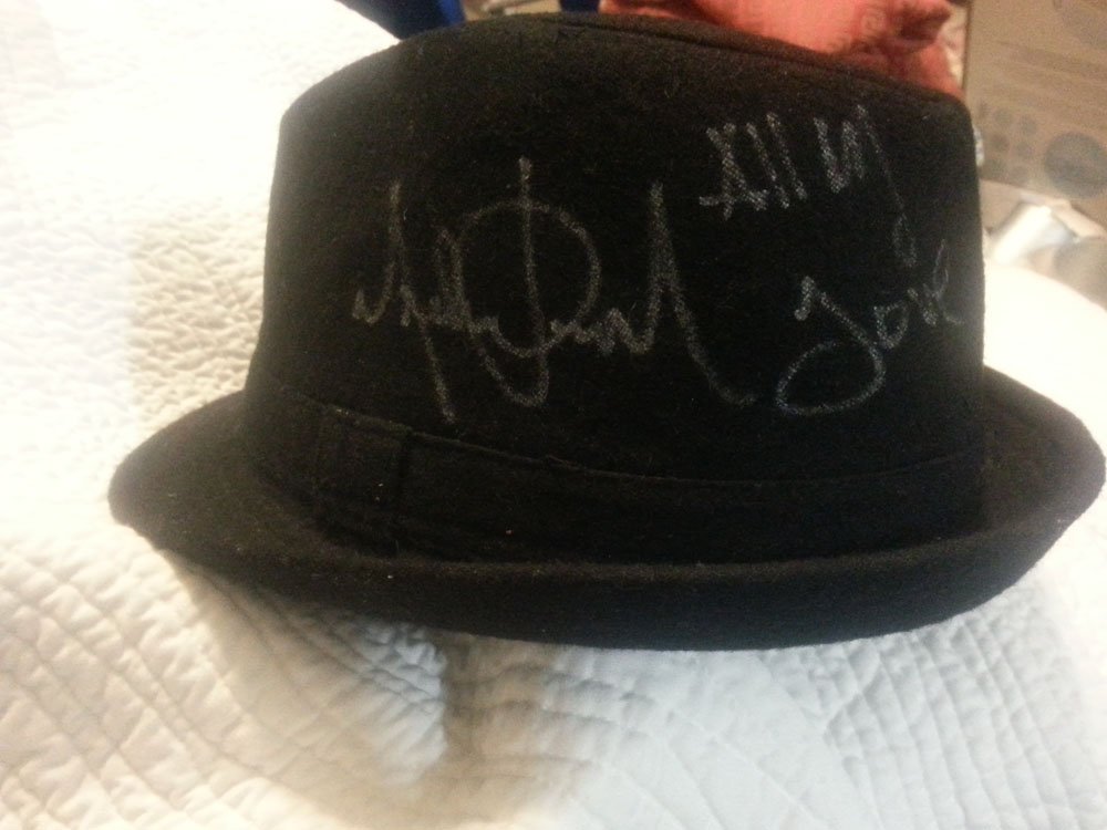 MICHAEL JACKSON SIGNED FEDORA w/LOA & CONCERT TICKETS!