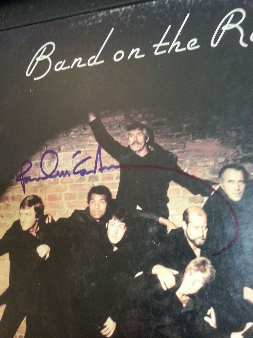 PAUL MCCARTNEY SIGNED 'BAND ON THE RUN'-LP-W/LOA!