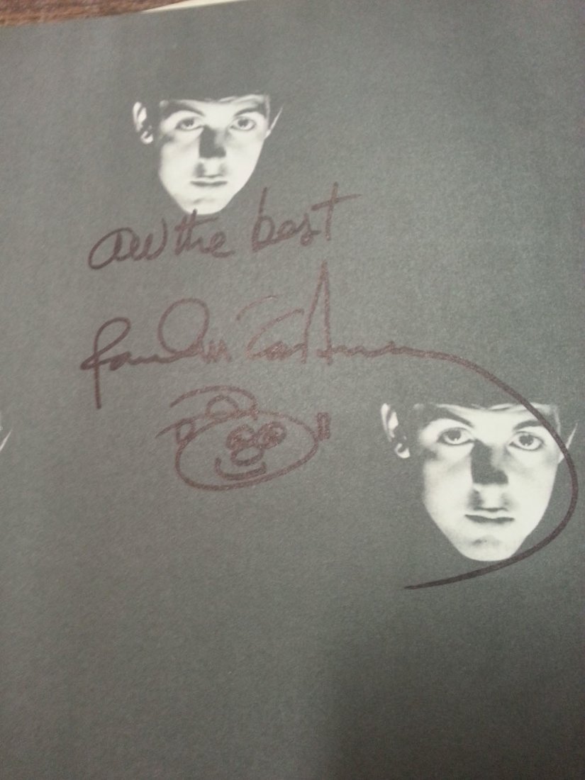 PAUL MCCARTNEY SIGNED BOOK WITH DOODLE!