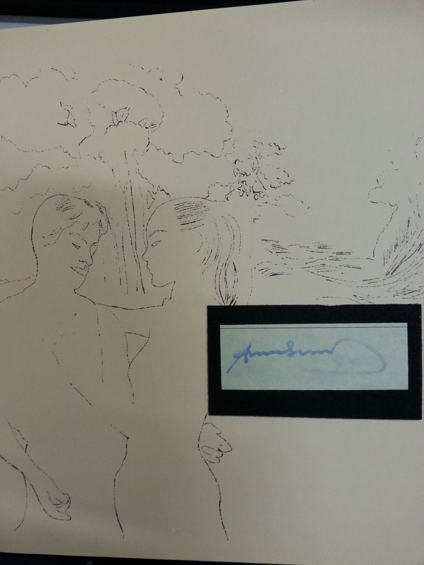 ANDY WARHOL SIGNATURE CARDS AND RARE LP ARTWORK! - 5