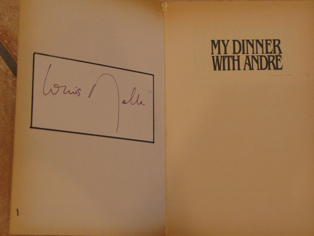 My Dinner With Andre Screenplay from the Film SIGNED - 2