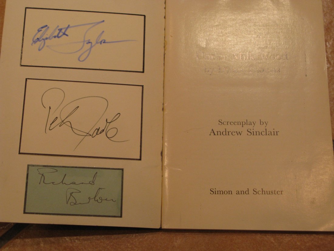 Under Milk Wood Signed W/Cast-RICHARD BURTON-LIZ TAYLOR - 2
