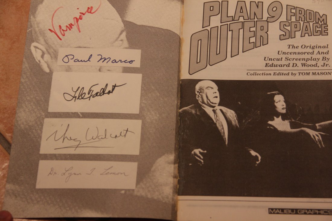 Plan 9 from Outer Space Screenplay SIGNED - 2