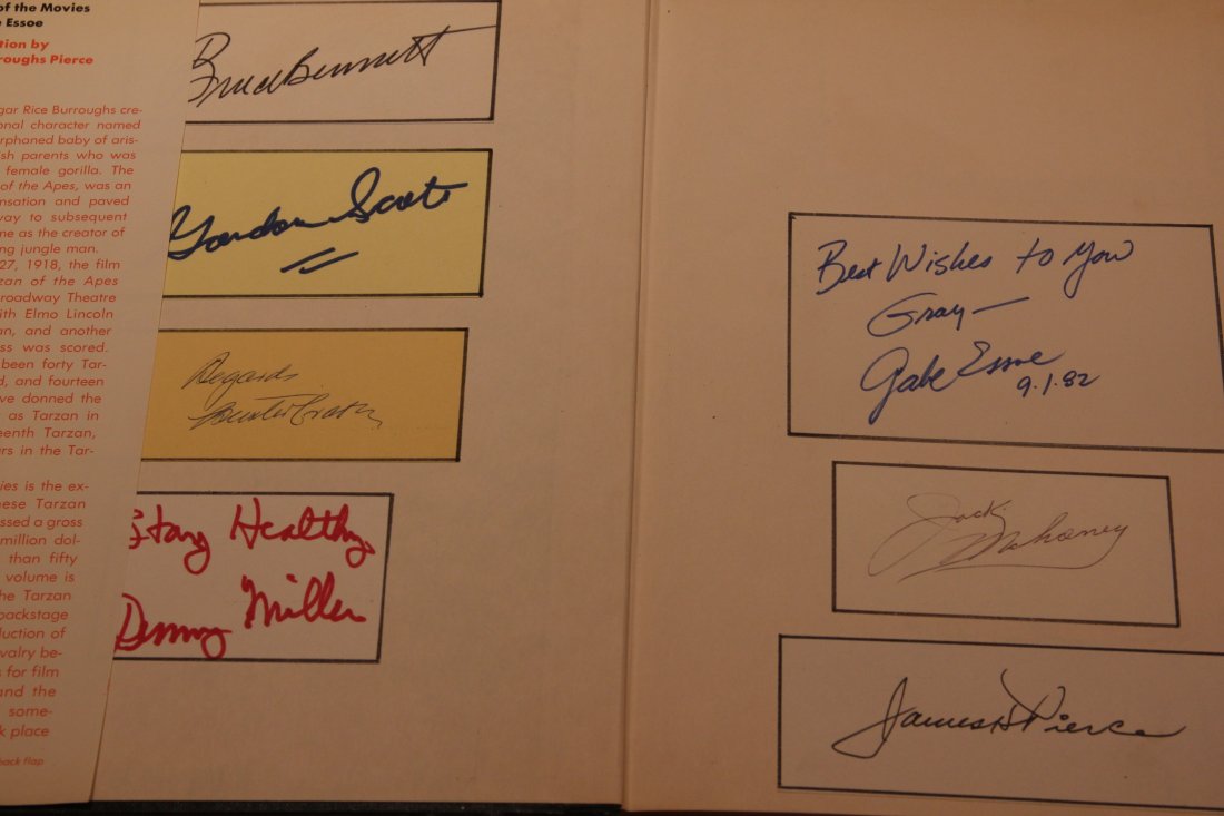 Tarzan of the Movies Pictorial History SIGNED - 2