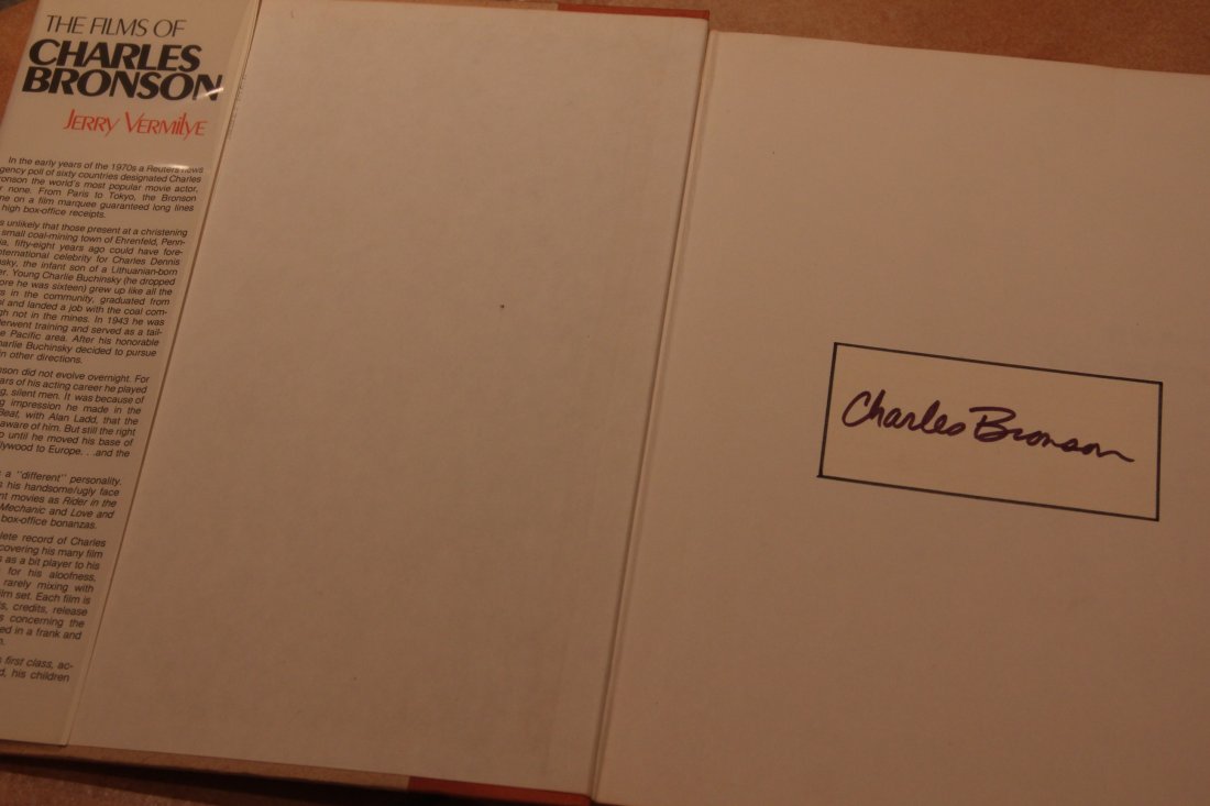 The Films Of Charles Bronson Encyclopedia Signed - 2