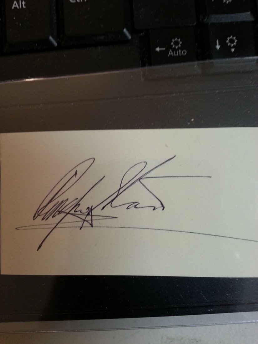 Ringo Starr (Beatles) signature card!