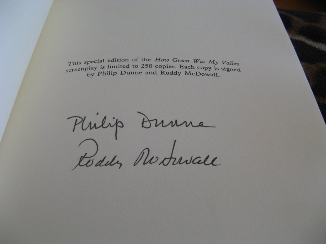 How Green Was My Valley signed by Dunne&Roddy McDowell