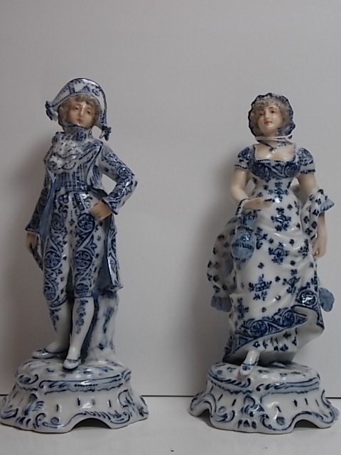 Pair of German Porcelain Figurines