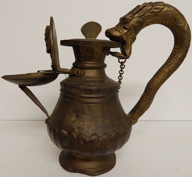 ANTIQUE 19TH.C OR EARLIER THAI CERIMONAL PIECE: 22 X 24 CM
