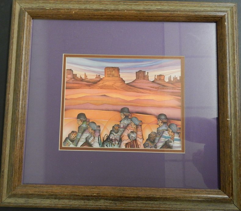AMADO PENA SIGNED LITHOGRAPH: 48 X 43 CM