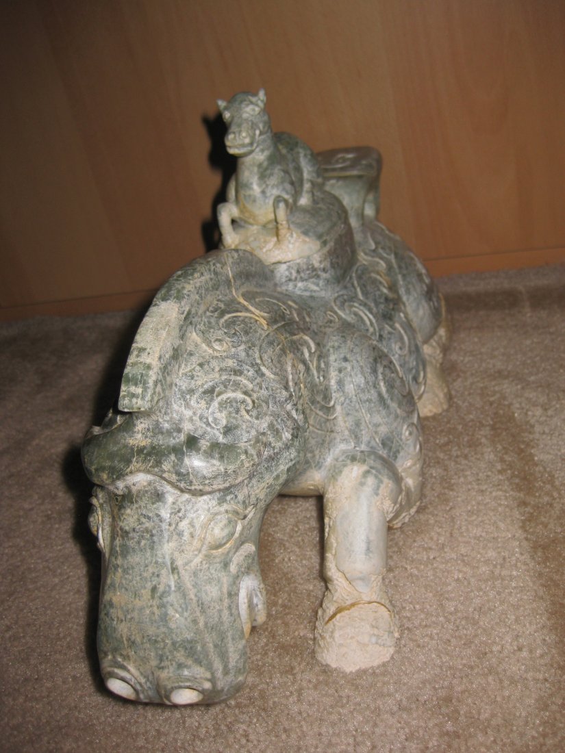 Magnificent Warring States, Jade Horse Container & Lid - 5