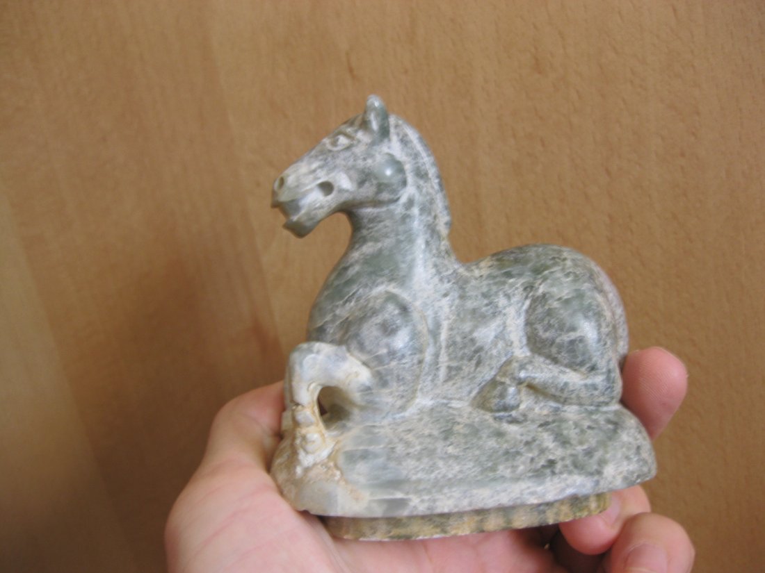 Magnificent Warring States, Jade Horse Container & Lid - 6