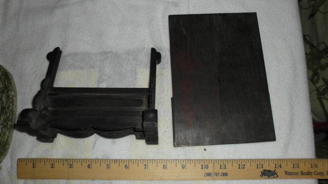 Chinese Wooden board table screen carving, Qing dynasty - 8