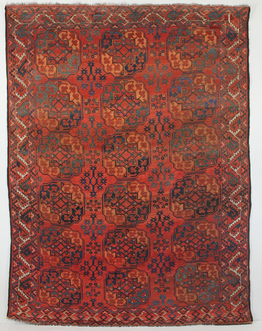 Ersari Main Capret: Ersari Main Carpet; Amu Darya region; Central Asia; CIRCA 1850; 6-7 x 8-8 ft.