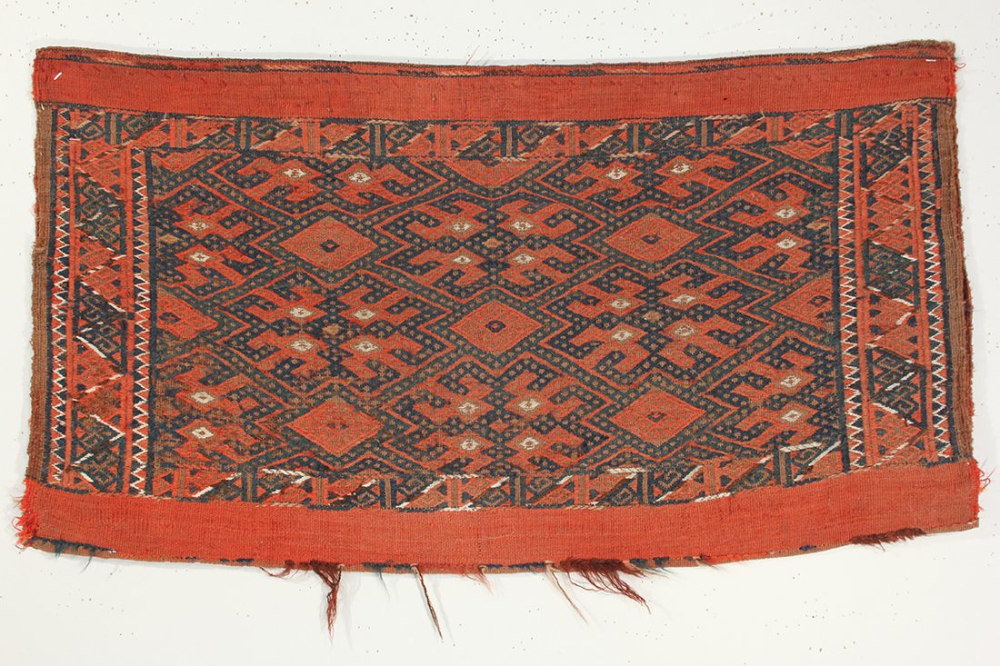 Yomut Torba: Yomut Torba, Turkmenistan Central Asia, Circa 1900, 1-5 x 2-11 ft.