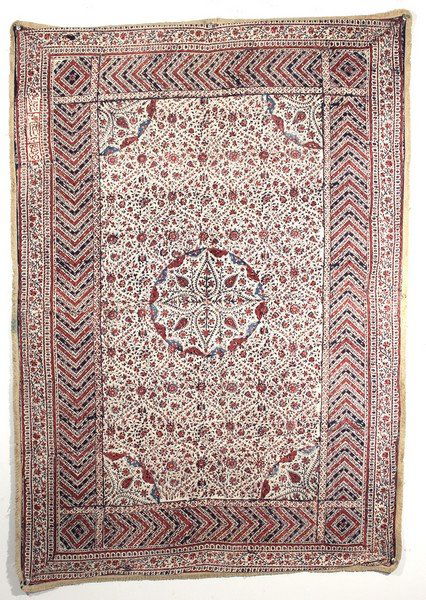 Persian Hand Painted Textile (1 of 5)