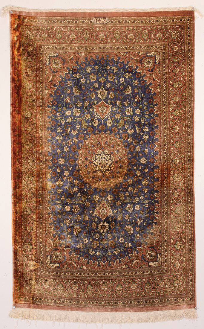 Silk Persian Qom Rug (1 of 5)