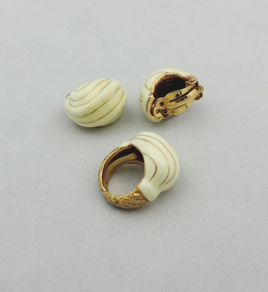 CINER RING AND EAR CLIPS