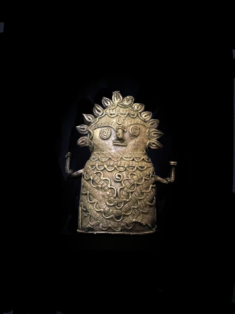 A Nice Indian Folk Bronze Statue (Probably Dhokra (1 of 1)