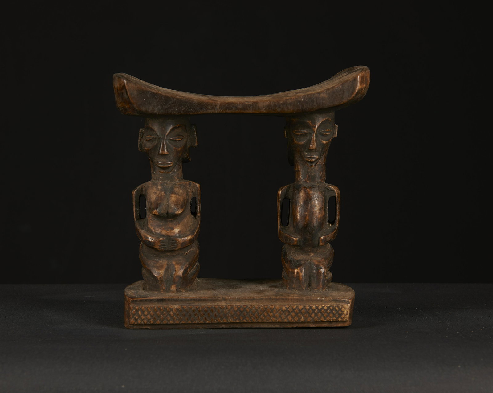 A Very Nice African Wooden Ceremonial Child Stool (1 of 1)
