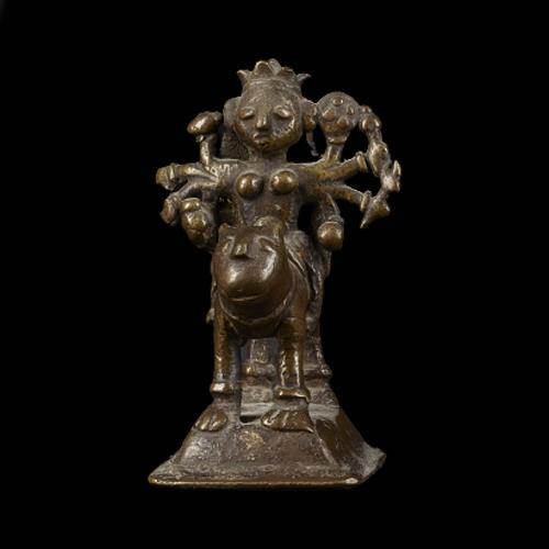 Bronze Statue of Hindu goddess Durga (1 of 1)