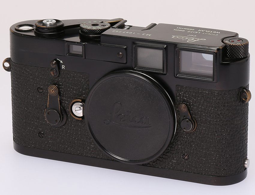 M3 Black Paint #1097792: Original Leica M3 Black Paint with single stroke. It comes with body cap, in good working order and mint condition.