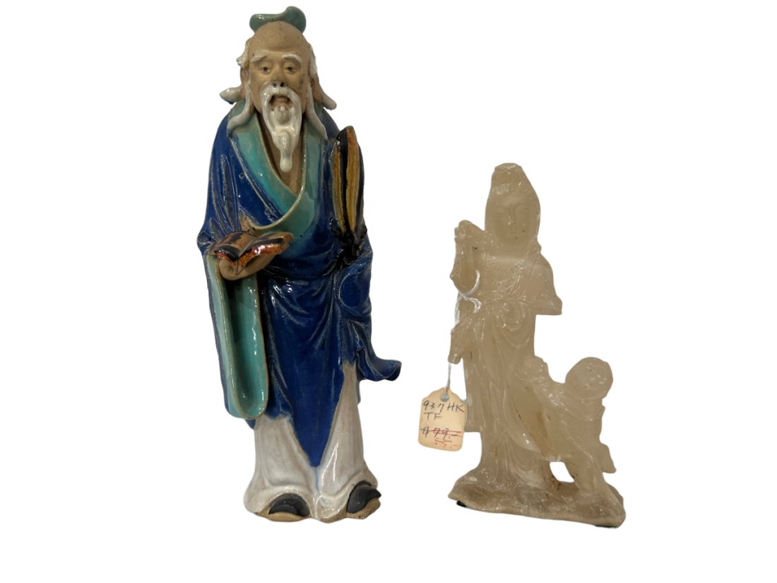 VINTAGE PAIR CHINESE  FIGURINE (1 of 9)