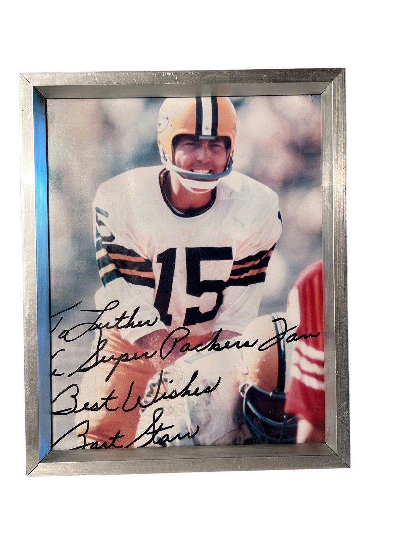 AMERICAN FOOTBALL GREEN BAY PACKERS BART STARR SIGNED (1 of 5)