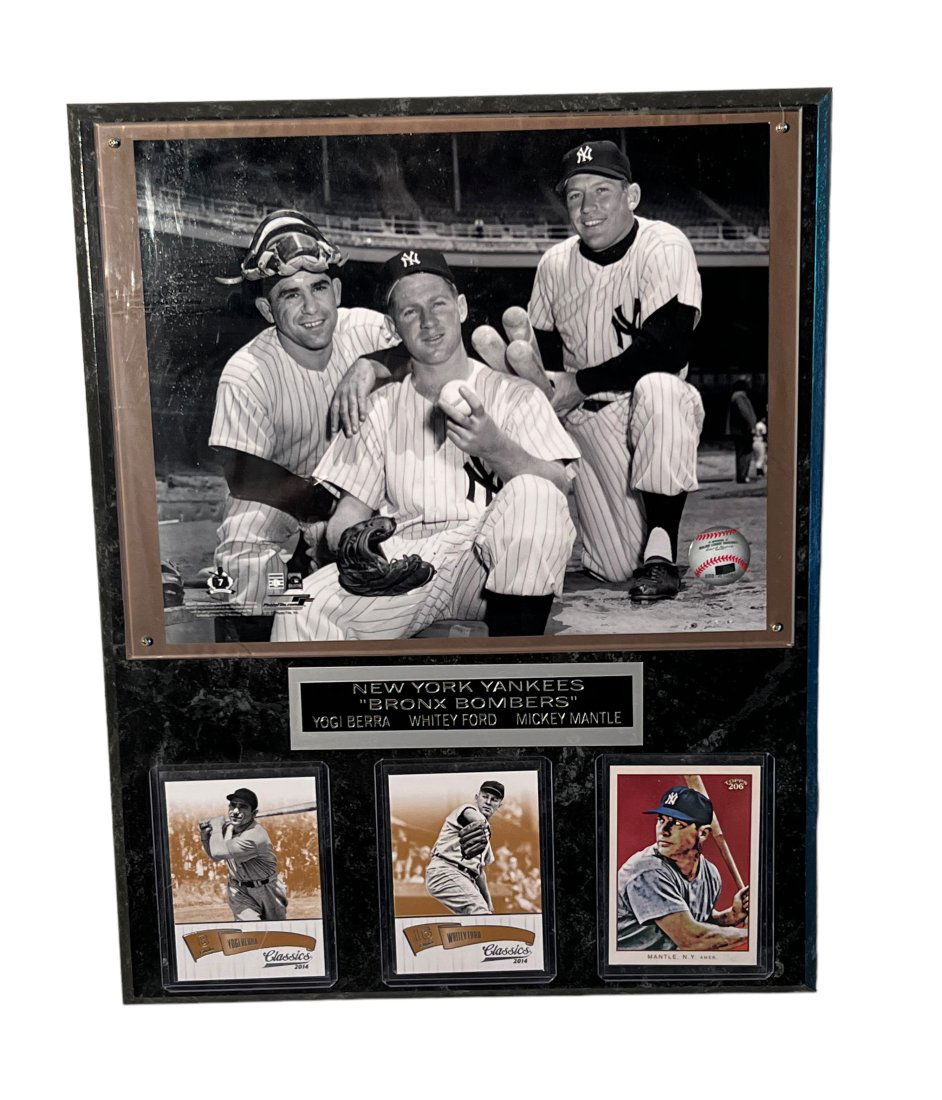 BASEBALL SPORT NEW YORK YANKEES BRONX BOMBERS PLAQIE (1 of 4)