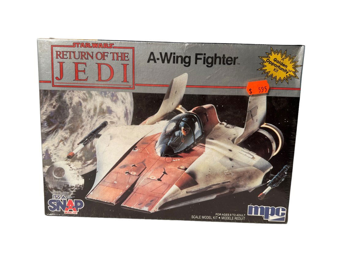 MPC Star Wars Return Of The Jedi A-Wing Fighter Model kit 1983 Complete SEALD (1 of 2)