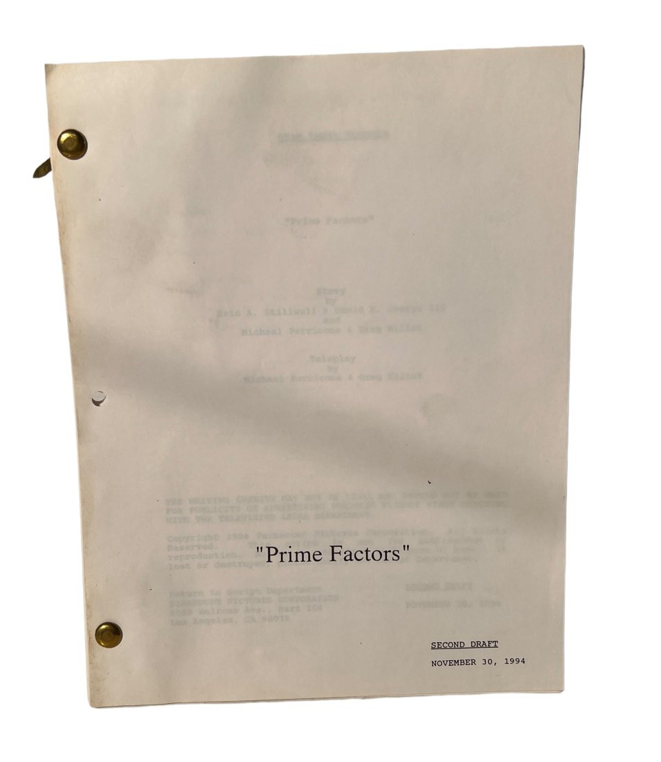 Star Trek "Prime Factors" SECOND DRAFT NOVEMBER 30, 1994 script (1 of 3)