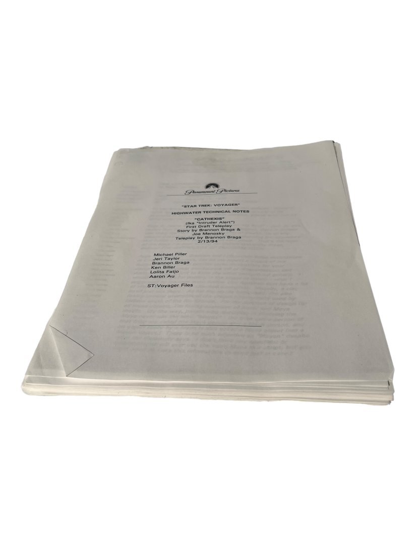 Star Trek VOYAGER 1994 script NOTES (1 of 9)