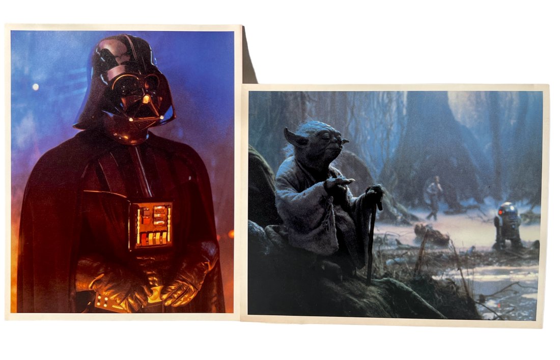 LOT OF 2 VINTAGE STAR WARS HIGH QUALITY PHOTO SPACESHIP (1 of 3)