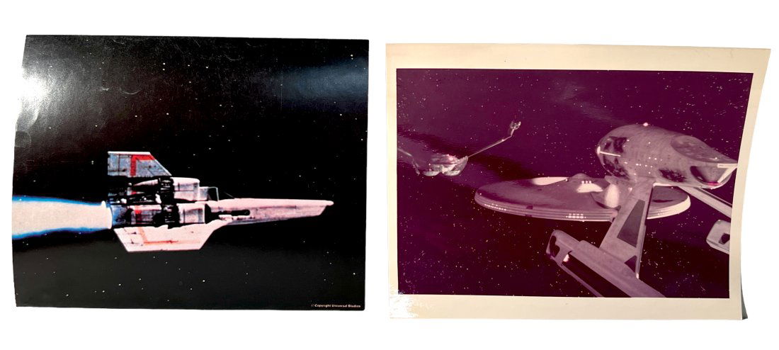 LOT OF 2 VINTAGE STAR WARS HIGH QUALITY PHOTO SPACESHIP (1 of 3)